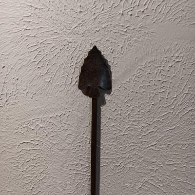 LASER CUT METAL WALL ART AND AN IRON ARROW WALL SCONCE