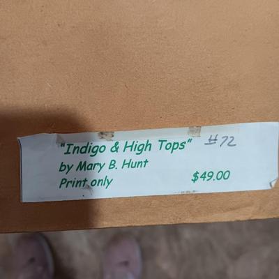 SIGNED AND NUMBERED "INDIGO & HIGH TOPS" BY MARY B HUNT