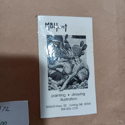 SIGNED AND NUMBERED "INDIGO & HIGH TOPS" BY MARY B HUNT