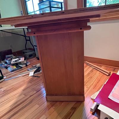Wood Cabinet with Added Wood Top (2R-BB)