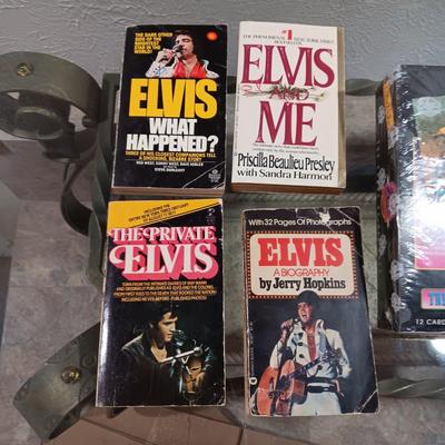 SEALED ELVIS THE CARDS OF HIS LIFE AND 4 BOOKS