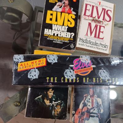 SEALED ELVIS THE CARDS OF HIS LIFE AND 4 BOOKS
