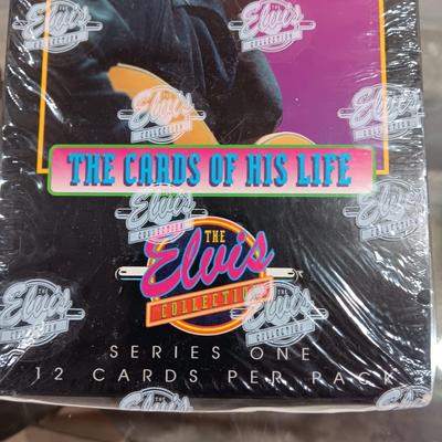 SEALED ELVIS THE CARDS OF HIS LIFE AND 2 COLLECTOR'S PLATES