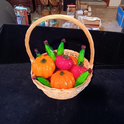 GLASS VEGETABLES IN A BASKET (1)