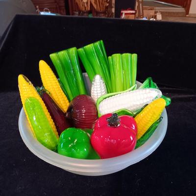GLASS VEGETABLES IN A BOWL (1)