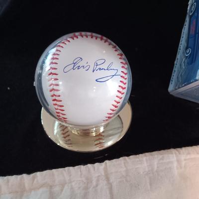 UNASSEMBLED MODEL TRUCK, ELVIS SIGNED BASEBALL, GAME SKUNK AND MORE