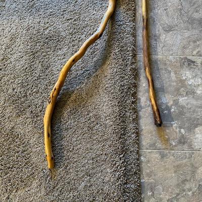 WALKING STICK AND WOODEN CANE