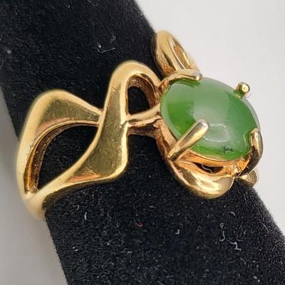 Jade, Tigers Eye Vintage Rings