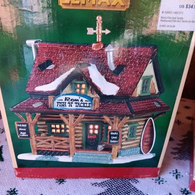 2 LEMAX CHRISTMAS VILLAGE BUILDINGS