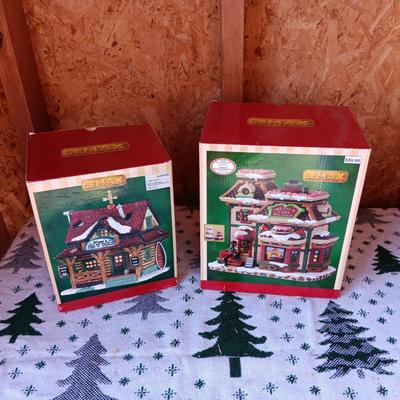 2 LEMAX CHRISTMAS VILLAGE BUILDINGS
