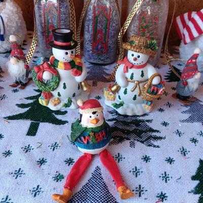 PARTYLITE CANDLE HOLDERS, DECORATED GLASS MILK BOTTLES AND MORE