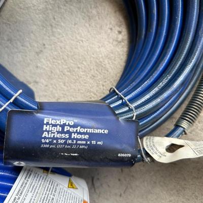 GRACO PRO SHOT PAINT SPRAY GUN, AIR HOSES, PALM SANDER AND MORE