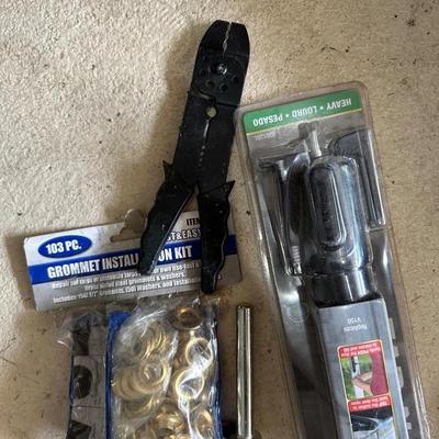 RYOBI PALM SANDER, NEW DOOR CLOSER, GROMMETS AND MORE
