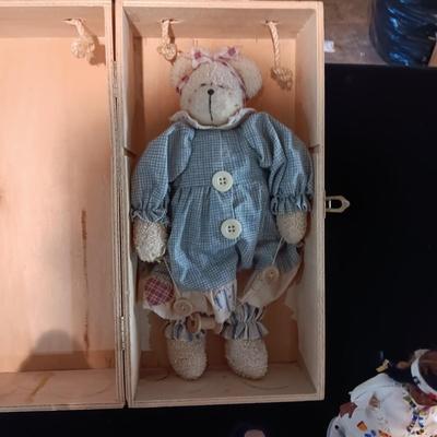 VINTAGE DOLLS AND A PLUSH BEAR