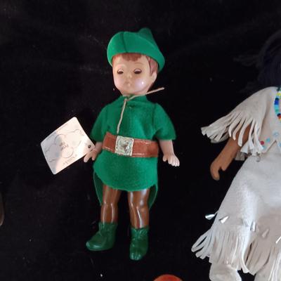 VINTAGE DOLLS AND A PLUSH BEAR