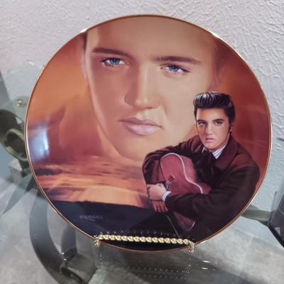 NIB KARATE ELVIS DOLL AND 2 COLLECTOR'S PLATES