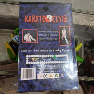 NIB KARATE ELVIS DOLL AND 2 COLLECTOR'S PLATES