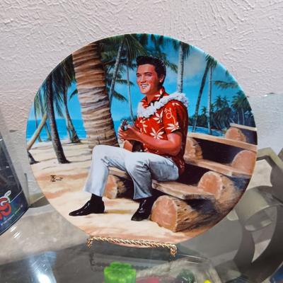 NIB KARATE ELVIS DOLL AND 2 COLLECTOR'S PLATES