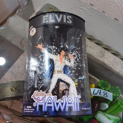 NIB ELVIS ALOHA HAWAII DOLL AND 2 COLLECTORS PLATES