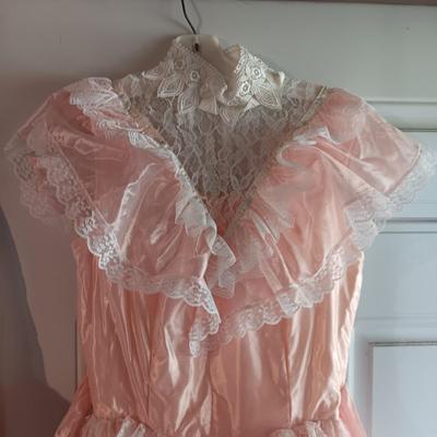 PRETTY IN PINK WEDDING GOWN AND A VICTORIAN STYLE DRESS