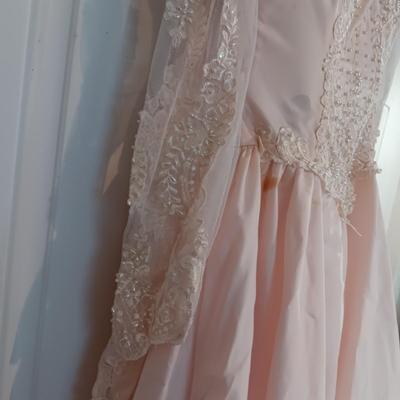 PRETTY IN PINK WEDDING GOWN AND A VICTORIAN STYLE DRESS