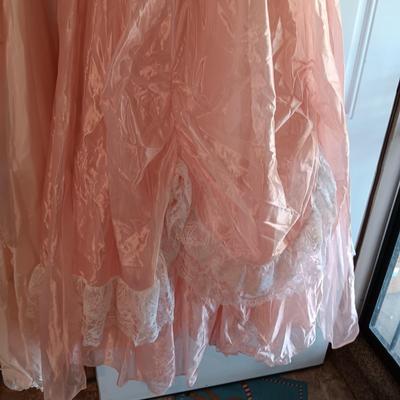 PRETTY IN PINK WEDDING GOWN AND A VICTORIAN STYLE DRESS