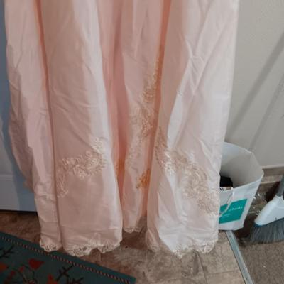 PRETTY IN PINK WEDDING GOWN AND A VICTORIAN STYLE DRESS