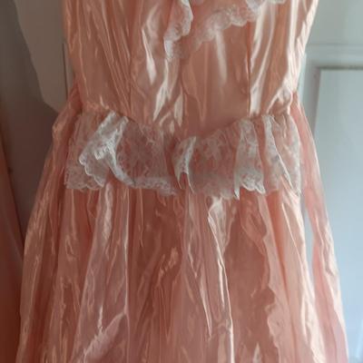 PRETTY IN PINK WEDDING GOWN AND A VICTORIAN STYLE DRESS