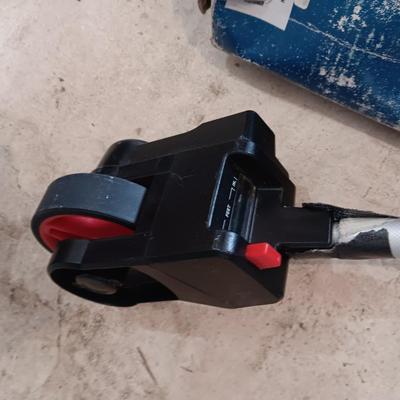 BOSCH LASER LIGHT LEVEL W/TRIPOD, MEASURING WHEEL, JACK STANDS AND MORE
