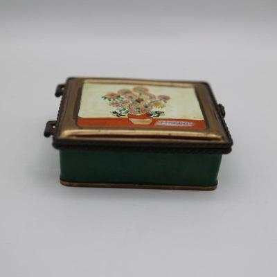 Kelvin Chen Hand Painted Van Gogh's Sunflowers Jewelry/Trinket Box