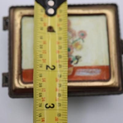 Kelvin Chen Hand Painted Van Gogh's Sunflowers Jewelry/Trinket Box