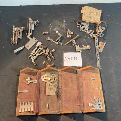 Vintage Sewing Machine Parts Box