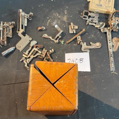 Vintage Sewing Machine Parts Box