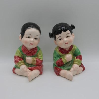 Vintage Porcelain Seymour Mann Hand Painted Japanese Figurines