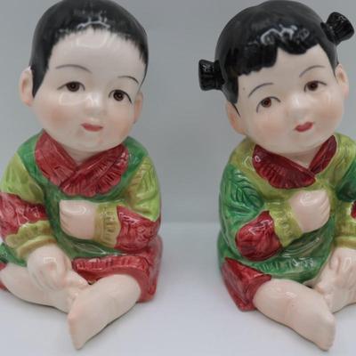 Vintage Porcelain Seymour Mann Hand Painted Japanese Figurines