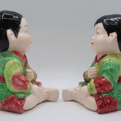 Vintage Porcelain Seymour Mann Hand Painted Japanese Figurines