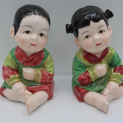 Vintage Porcelain Seymour Mann Hand Painted Japanese Figurines