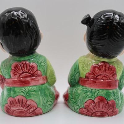 Vintage Porcelain Seymour Mann Hand Painted Japanese Figurines