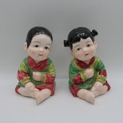 Vintage Porcelain Seymour Mann Hand Painted Japanese Figurines