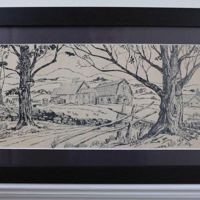 Framed and Bordered Artwork