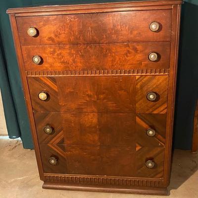 Vintage Walnut Chest of Drawers