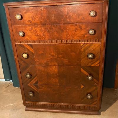 Vintage Walnut Chest of Drawers