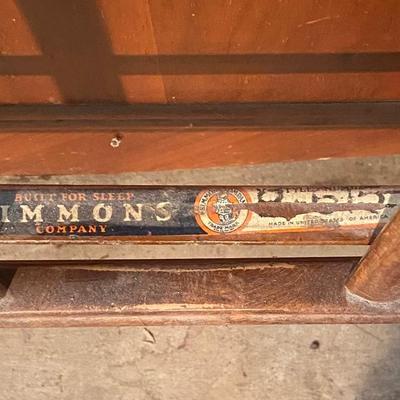 Vintage Simmons Metal Bed Frame