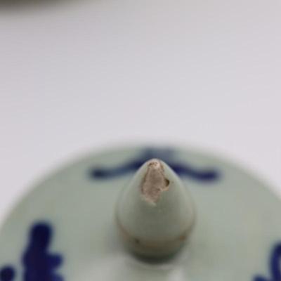 Vintage Chinese Qing Style Blue & White Ginger Jar