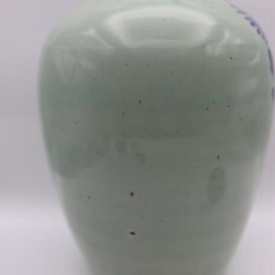 Vintage Chinese Qing Style Blue & White Ginger Jar