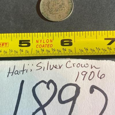 1906 Haiti Silver Crown