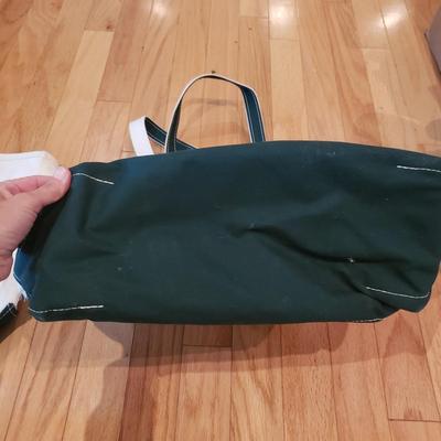 Four L.L. Bean Boat and Tote Monogrammed Canvas Bags (LLR-KD)