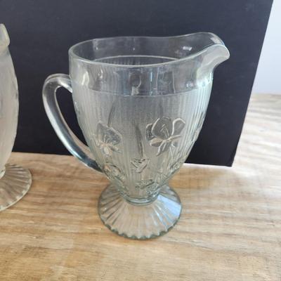 Lot of 4 Iris & herringbone Pitchers