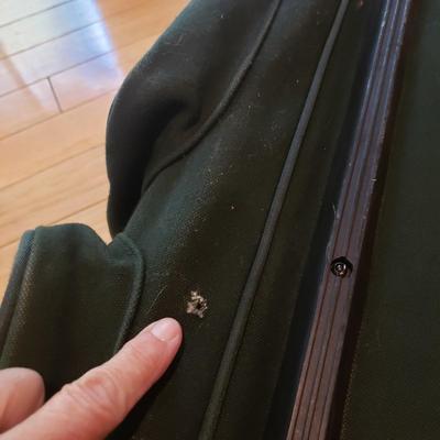 Two Identical Orvis Canvas/Leather Rolling Bags (LLR-KD)