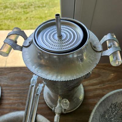 Massive Lot of Continental Silver Co Hammered Aluminum